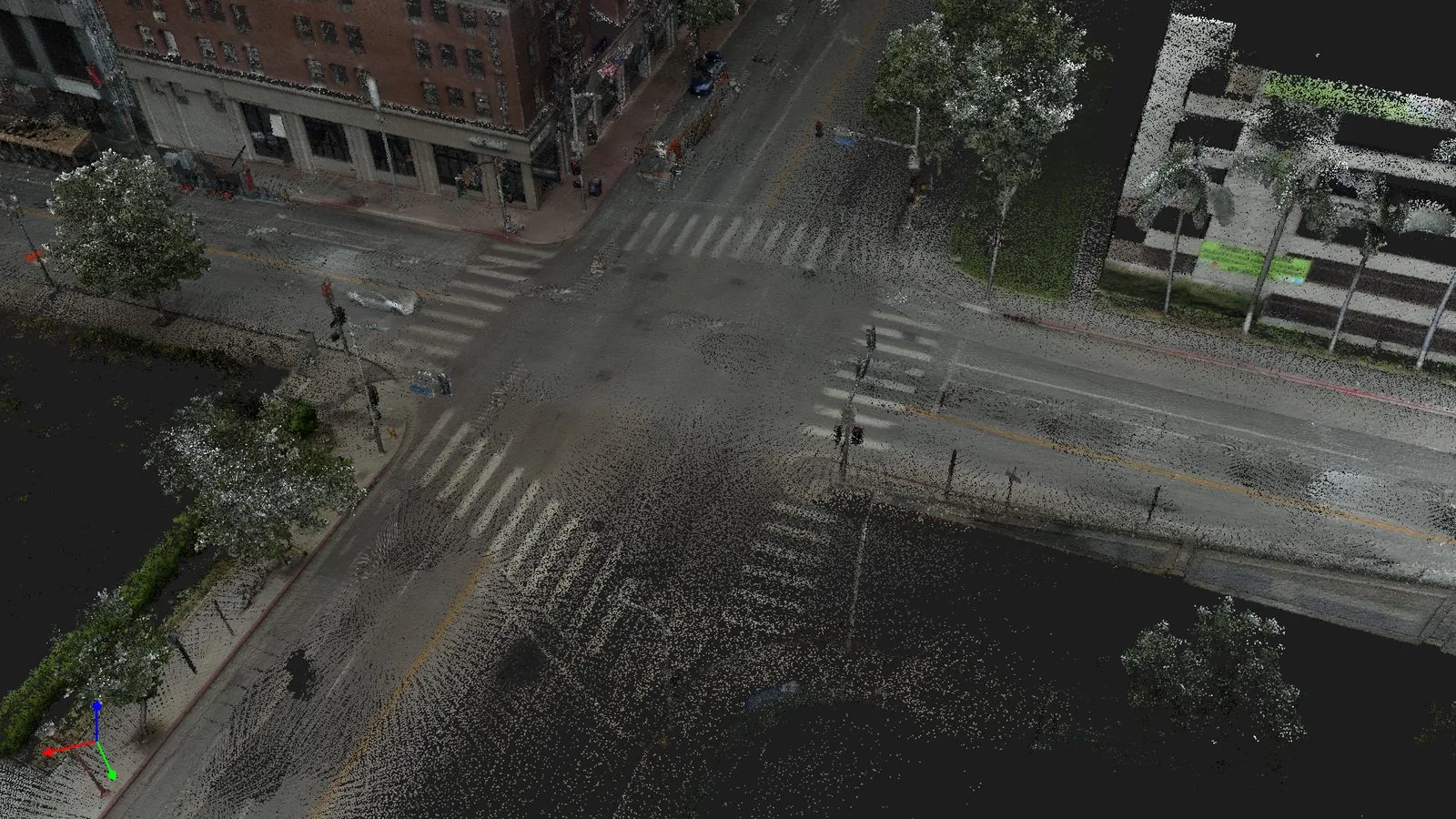 Open-cut mine point cloud reviewed in OrbisFuse